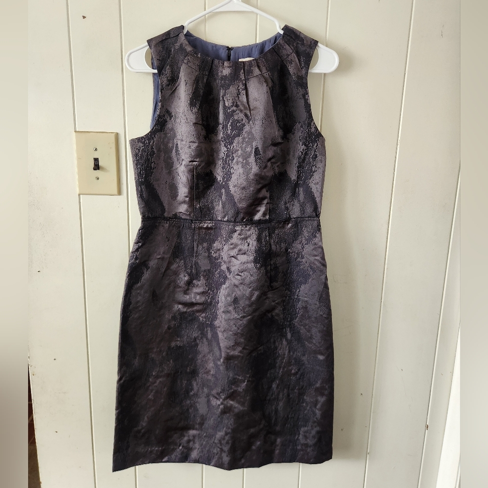 Ann Taylor LOFT Charcoal Sleeveless Midi Dress Size 6